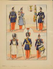 Le costume militaire IIe République - Infanterie de ligne en 1848 (n° 1).