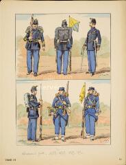IIIe République - Chasseurs à pied 1873 - 1877 - 1889 - 1890 (n° 60)