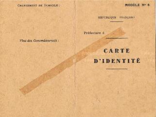 Fausse carte d’identité vierge réalisée par l’Imprimerie du Progrès, à Neufchâteau.