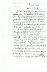 Photocopie d’une lettre d’Elisabeth Absalon incitant Alfred Pinck à la plus grande prudence.