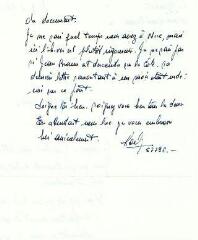 Correspondance relative à la parution en 1994 de l’ouvrage « De Neufchâteau occupée à Neufchâteau libérée », par Julien Duvaux.