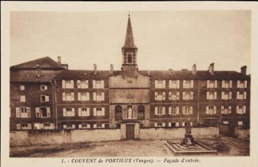 Couvent de Portieux (Vosges). – Façade d'entrée.