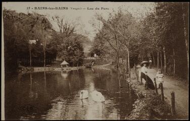 Bains-les-Bains. - Le lac du parc.