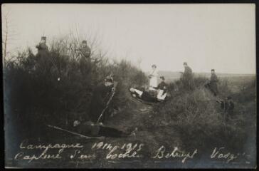 Belrupt (Vosges) - Campagne 1914-1918, capture d'un "boche".