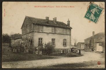 Crainvillers. - École des filles et mairie.