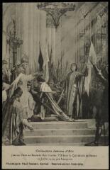Jeanne d'Arc au sacre du roi Charles VII dans la cathédrale de Reims 17 juillet 1429, par Lenepveu.