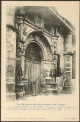 Fontenoy-le-Château. - Portail latéral de l'église ; intéressant vestige de la Renaissance (daté de 1639). - A. P.