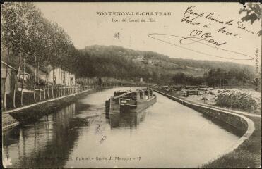 Fontenoy-le-Château. - Port du canal de l'Est.