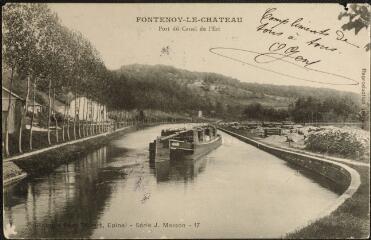 Fontenoy-le-Château. - Port du canal de l'Est.