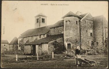 Adompt. - Église et ancien château.