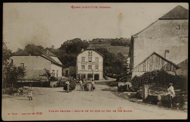 Gemaingoutte. - Vue du centre - Route de Saint-Dié au col de Sainte Marie.