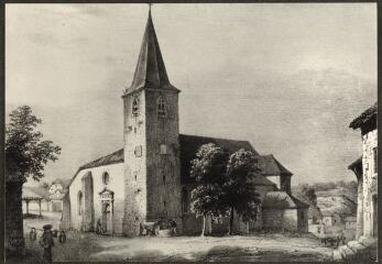 [Grand]. - L'église paroissiale au début du XIXe siècle.