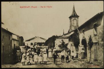 Mazelay (sic). - Rue de l'église.