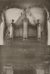 Église de Lamarche.- Vue des grandes orgues (1842), transformation en (1895).
