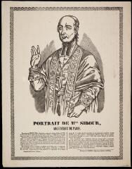Portrait de Monseigneur Sibour, archevêque de Paris.