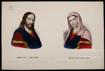 Portrait de N. S. Jésus-Christ. Portrait de la Sainte Vierge.