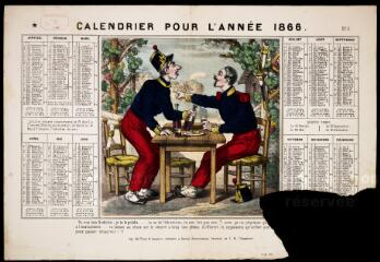 Calendrier pour l'année 1866.