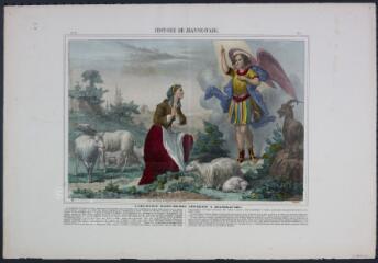 Histoire de Jeanne d'Arc. L'archange saint-Michel apparaît à Jeanne d'Arc.
