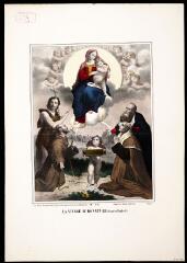 La Vierge au donataire (d'après Raphaël).