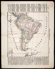 Carte de l'Amérique du sud.