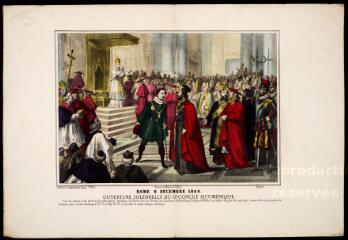 Rome 8 décembre 1869. Ouverture solennelle du g[ran]d concile oecuménique.