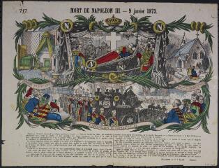 Mort de Napoléon III. - 9 janvier 1873.