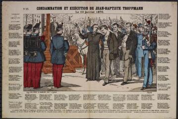 Condamnation et exécution de Jean-Baptiste Troppmann. Le 19 janvier 1870.