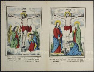 Christ aux anges. Christ to the angels. El Cristo de los angelos. Christus bei der Engeln. Christ aux saintes femmes. Christ to the holy women. Jesu Cristo oy los santas Muceres. Christus und die heil. Frauen.