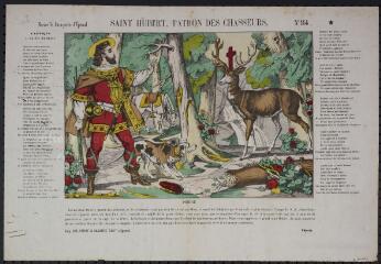 Saint Hubert, patron des chasseurs.