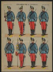 Chasseurs à cheval (n°35). [Catalogue spécial des soldats - soldats français - 2 rangs - 8 sujets].