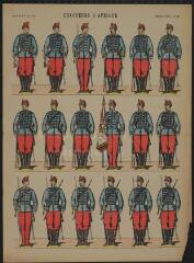 Chasseurs d'Afrique (n° 76). [Catalogue spécial des soldats -soldats français - 3 rangs à pied - 18 sujets].