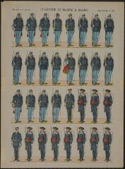 Infanterie de marine et marins (n° 136). [Catalogue spécial des soldats - soldats français - 4 rangs à pied - 24 sujets].