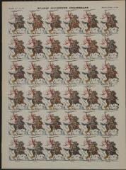 Spahis indigènes chargeant (n° 264). [Catalogue spécial des oldats - soldats français - 6 rangs à cheval - 36 sujets].