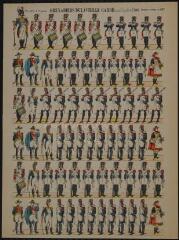 Grenadiers de la vieille garde impériale (n° 407). [Catalogue spécial des soldats - soldats français - troupes anciennes - 6 rangs à pied - 70 sujets].