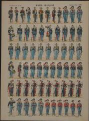 Marine française (n° 498). [Catalogue spécial des soldats - soldats francais - tenues antérieures à 1875 - 6 rangs à pied - 64 sujets].