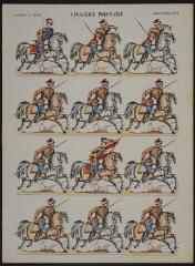Cavalerie polonaise (n° 692). [Catalogue spécial des soldats - soldats étrangers - Pologne - 4 rangs à cheval - 12 sujets].