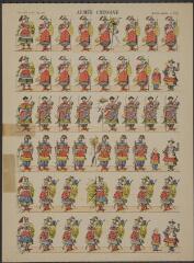 Armée chinoise (n° 752). [Catalogue spécial des soldats - soldats étrangers - Chine et Tonkin - 6 rangs à pied - 49 sujets].