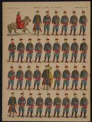 Régulier chinois (n° 756). [Catalogue spécial des soldats - soldats étrangers - Chine et Tonkin - 4 rangs à pied - 34 sujets].