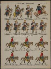 Cavalerie chinoise (n° 758). [Catalogue spécial des soldats - soldats étrangers - Chine et Japon - 4 rangs à pied - 15 sujets].