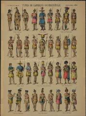 Types de l'Afrique occidentale (n° 804). [Catalogue spécial des soldats - soldats étrangers - divers - 4 rangs à pied - 36 sujets].