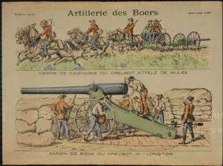 Artillerie des Boers (n° 822). [Catalogue spécial des soldats - soldats étrangers - Boers - 2 rangs à pied - 13 sujets].