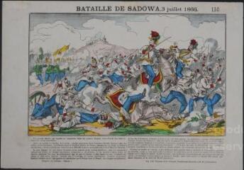 La bataille de Sadowa (n° 130). [Catalogue spécial des images - Batailles (1 tableau)].