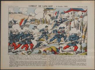 Combat de Lang-Kep. (8 octobre 1884) (n° 163). [Catalogue spécial des images - Batailles (1 tableau)].