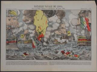 Bataille navale de Lissa (n° 163). [Catalogue spécial des images - Batailles (1 tableau)].