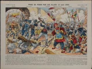Prise de Pékin par les Alliés (15 août 1900) (n° 186). [Catalogue spécial des images - Batailles (1 tableau) - Chine].