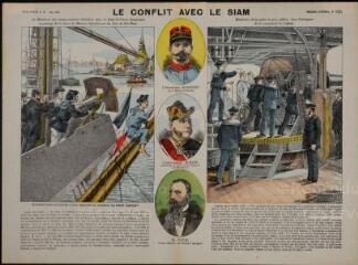Le conflit avec le Siam (n° 195). [Catalogue spécial des images - Batailles (1 tableau) - Conflit avec le Siam].