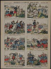 Batailles et combats (Guerre de 1870) (n° 200). [Catalogue spécial des images - Scènes de la guerre de 1870-1871 (8 tableau)].