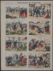 Batatailles et combat (n° 203). [Catalogue spécial des images - Scènes de la guerre de 1870-1871 (8 tableau)].