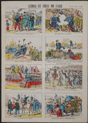 Siège de Paris (n° 205) - [Catalogue des images - Scènes de guerre de 1870-1871 (8 tableau)].