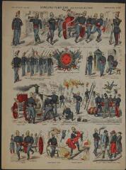 Sapeurs-pompiers (n° 222). [Catalogue spécial des images - Instruction militaire].